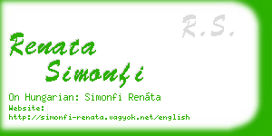 renata simonfi business card